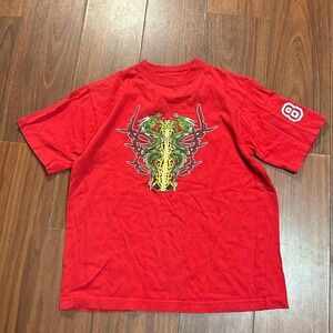 Y2K Sonoma Red Tribal Dragon‎ Shirt Size Womens Medium